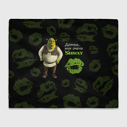 Плед флисовый Shrexy Shrek, цвет: 3D-велсофт