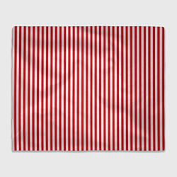 Плед флисовый Красная полоса, цвет: 3D-велсофт