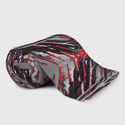 Плед флисовый Киберпанк доспех красный, цвет: 3D-велсофт — фото 2