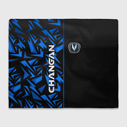 Плед флисовый Changan - blue uniform, цвет: 3D-велсофт