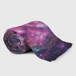 Плед флисовый Пурпурные космические туманности со звездами, цвет: 3D-велсофт — фото 2