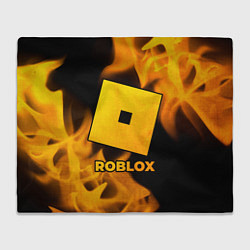 Плед флисовый Roblox - gold gradient, цвет: 3D-велсофт