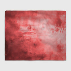 Плед флисовый Красный гранж, цвет: 3D-велсофт