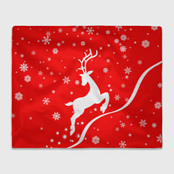 Плед флисовый Christmas deer, цвет: 3D-велсофт