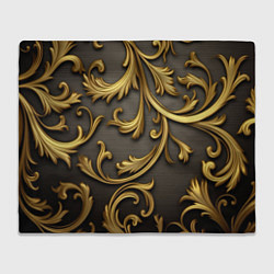 Плед флисовый Gold abstract, цвет: 3D-велсофт