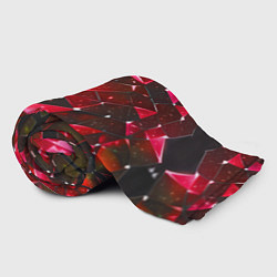 Плед флисовый Красное разбитое стекло, цвет: 3D-велсофт — фото 2