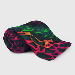 Плед флисовый Яркая абстракция в стиле камуфляжа, цвет: 3D-велсофт — фото 2