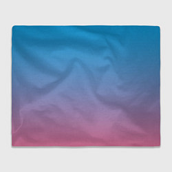 Плед флисовый Небесно-розовый градиент, цвет: 3D-велсофт