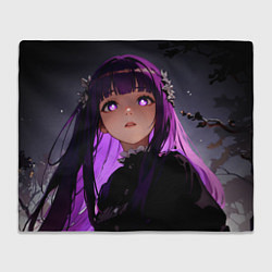 Плед флисовый Ферн: Темное освещенеие, цвет: 3D-велсофт