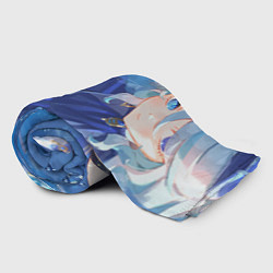 Плед флисовый Genshin Impact Furina cute, цвет: 3D-велсофт — фото 2