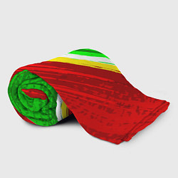 Плед флисовый Расцветка Зеленоградского флага, цвет: 3D-велсофт — фото 2