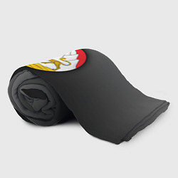 Плед флисовый Герб Осетии на темном фоне, цвет: 3D-велсофт — фото 2