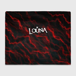 Плед флисовый Louna storm рок группа, цвет: 3D-велсофт