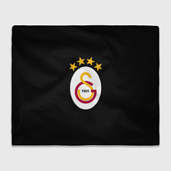 Плед флисовый Galatasaray logo fc, цвет: 3D-велсофт