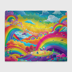 Плед Мир радуги и ярких красок