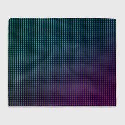 Плед флисовый Неоновые светящиеся полосы, цвет: 3D-велсофт