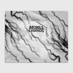 Плед флисовый Mobile legends молнии, цвет: 3D-велсофт