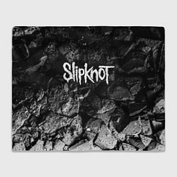 Плед флисовый Slipknot black graphite, цвет: 3D-велсофт