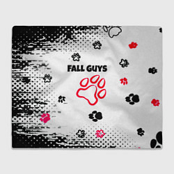 Плед флисовый Fall Guys kids game pattern, цвет: 3D-велсофт