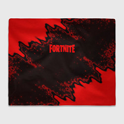 Плед флисовый Fortnite game colors red, цвет: 3D-велсофт