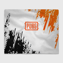Плед флисовый PUBG краски гранж, цвет: 3D-велсофт
