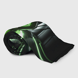 Плед флисовый Зеленый луч, цвет: 3D-велсофт — фото 2