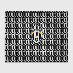 Плед флисовый Juventus pattern fc, цвет: 3D-велсофт
