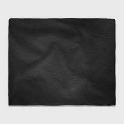 Плед флисовый Чёрная мятая кожа, цвет: 3D-велсофт