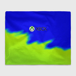 Плед флисовый Xbox кислотный стиль текстура, цвет: 3D-велсофт