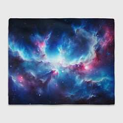 Плед флисовый Fascinating cosmic expanses, цвет: 3D-велсофт