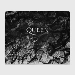 Плед флисовый Queen black graphite, цвет: 3D-велсофт