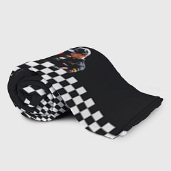 Плед флисовый Макс Ферстаппен гонщик, цвет: 3D-велсофт — фото 2