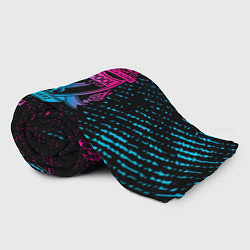 Плед флисовый Liverpool - neon gradient, цвет: 3D-велсофт — фото 2