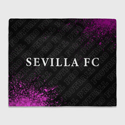 Плед флисовый Sevilla pro football по-горизонтали, цвет: 3D-велсофт