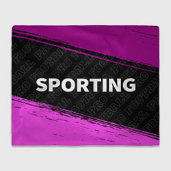 Плед флисовый Sporting pro football по-горизонтали, цвет: 3D-велсофт