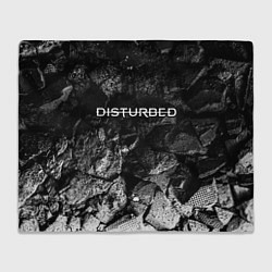 Плед флисовый Disturbed black graphite, цвет: 3D-велсофт