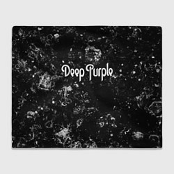 Плед флисовый Deep Purple black ice, цвет: 3D-велсофт