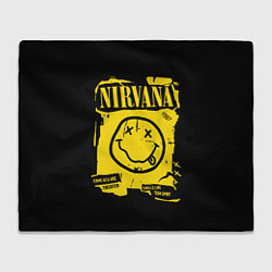 Плед флисовый Nirvana - смайлик, цвет: 3D-велсофт