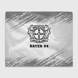 Плед флисовый Bayer 04 sport на светлом фоне, цвет: 3D-велсофт