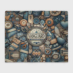 Плед флисовый Vanguard composition - ai art, цвет: 3D-велсофт