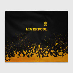 Плед флисовый Liverpool - gold gradient посередине, цвет: 3D-велсофт