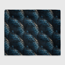 Плед флисовый Синяя стальная броня, цвет: 3D-велсофт