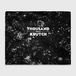 Плед флисовый Thousand Foot Krutch black ice, цвет: 3D-велсофт