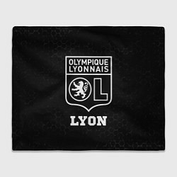 Плед флисовый Lyon sport на темном фоне, цвет: 3D-велсофт