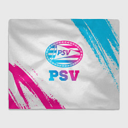 Плед флисовый PSV neon gradient style, цвет: 3D-велсофт