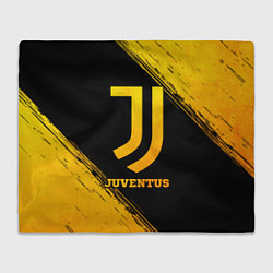 Плед флисовый Juventus - gold gradient, цвет: 3D-велсофт