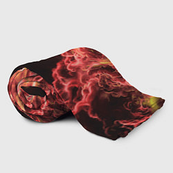 Плед флисовый Адское пламя инферно - inferno flame, цвет: 3D-велсофт — фото 2
