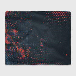 Плед флисовый Брызги краски на стену, цвет: 3D-велсофт