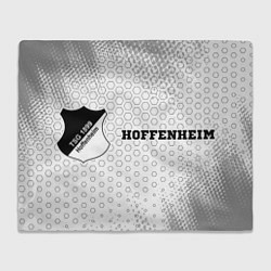 Плед флисовый Hoffenheim sport на светлом фоне по-горизонтали, цвет: 3D-велсофт