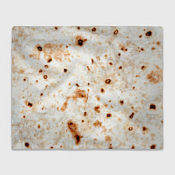 Плед флисовый Текстура светлого лаваша, цвет: 3D-велсофт